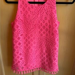 Lilly Pulitzer Bright Pink Sleeveless Top, XS
